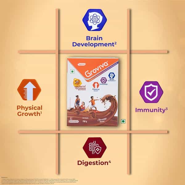 Groviva Child Nutrition Supplement Chocolate - 750 Gm