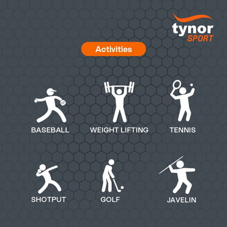 Tynor Elbow Support Air | Black & Orange | Xl | 1 Unit