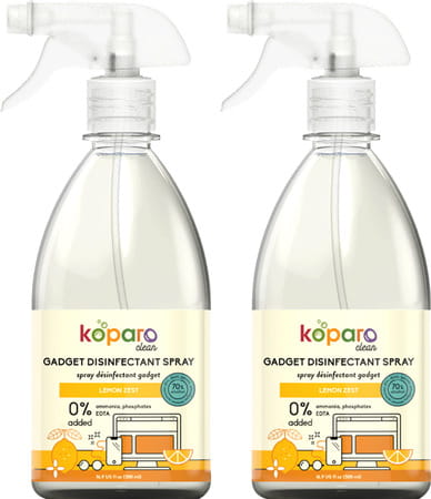 Koparo Gadget Disinfectant Cleaner - Lemon Zest - Natural & Non Toxic - Eco-Friendly - 500 Ml X 2