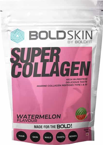 Boldfit Boldskin Collagen Supplement For Women & Men Watermelon Flavor - 200Gm