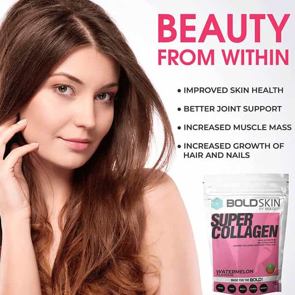 Boldfit Boldskin Collagen Supplement For Women & Men Watermelon Flavor - 200Gm