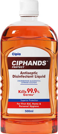Ciphands Antiseptic Disinfectant 500ml (Pack Of 2)