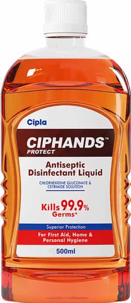 Ciphands Antiseptic Disinfectant 500Ml (Pack Of 2)