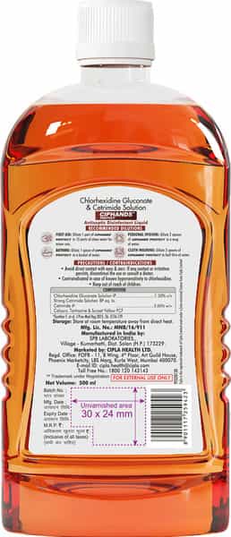 Ciphands Antiseptic Disinfectant 500Ml (Pack Of 2)
