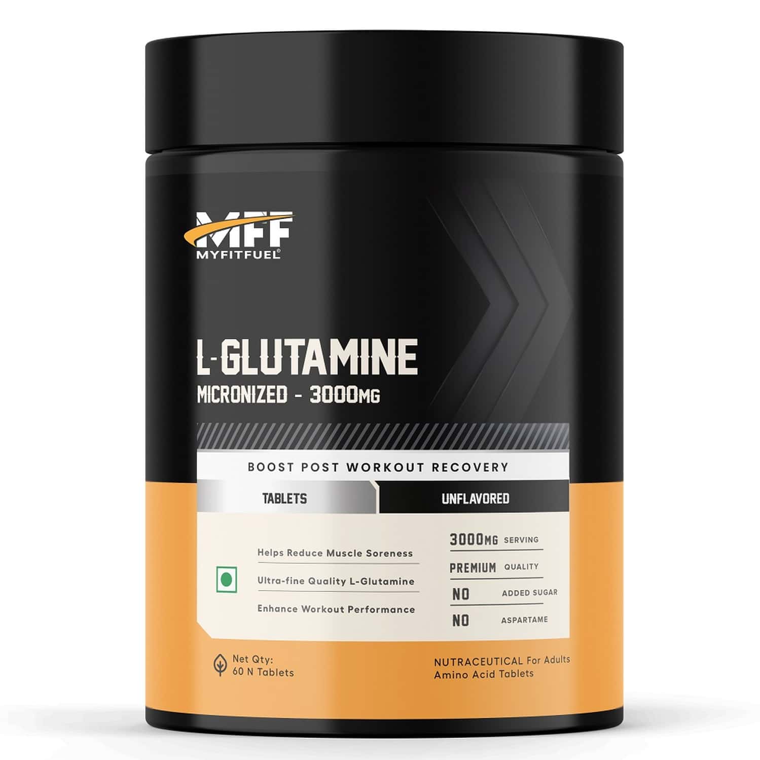 Myfitfuel L-glutamine (3000 Mg) (60 Tablets)| Amino Acid