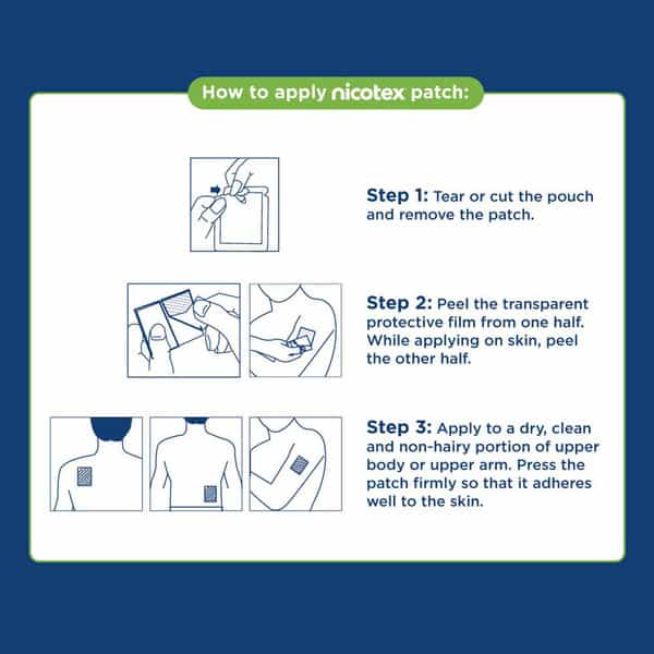 Nicotex Nicotine Patch 14Mg (7 Patches)|Helps Quit Smoking|