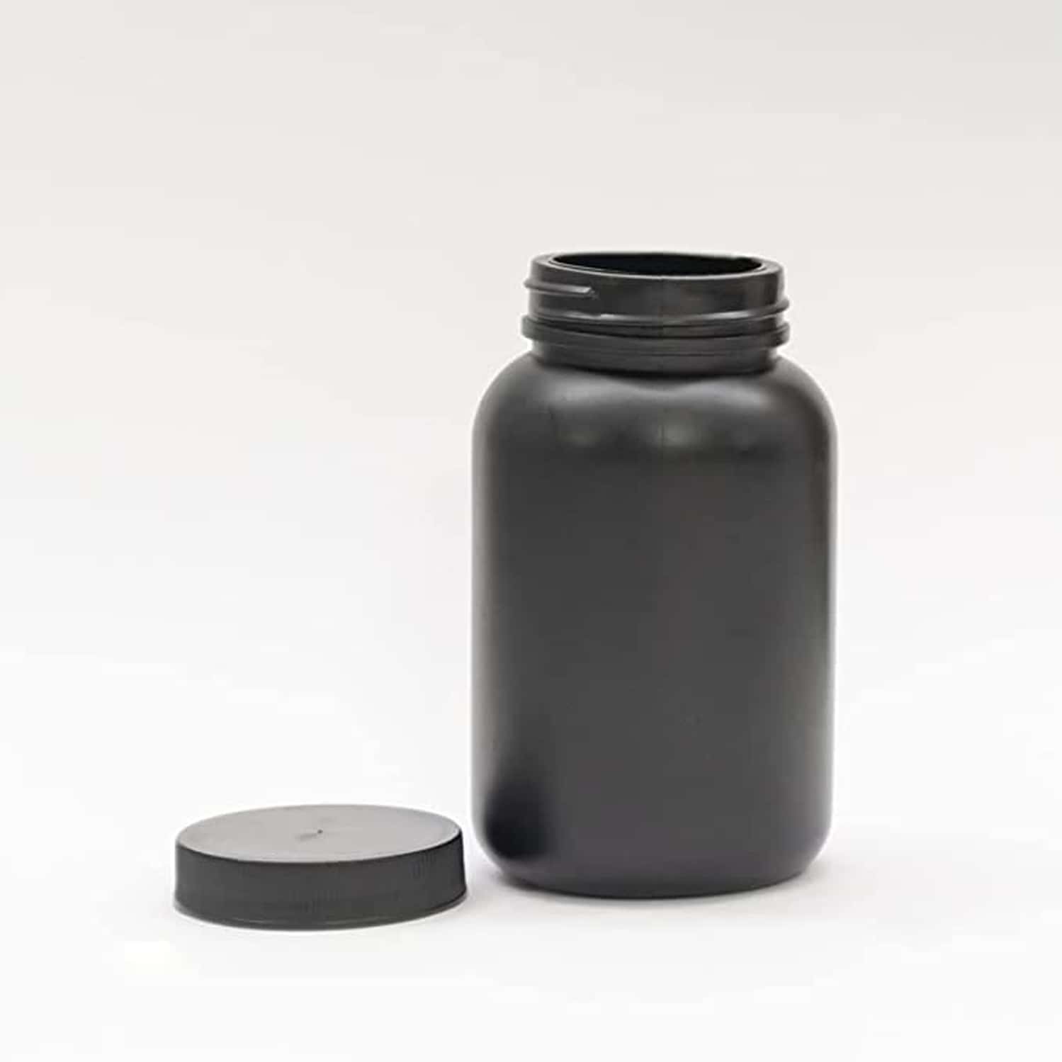 Patco - 200ml Black Hdpe Empty Bottle For Capsules | Tablets | & Ayurvedic Powder Storage (100 Pcs)
