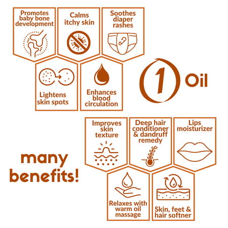 Cold Pressed Almond Oil For Baby Body | Face | Hair Massage | 100% Natural - 500ml