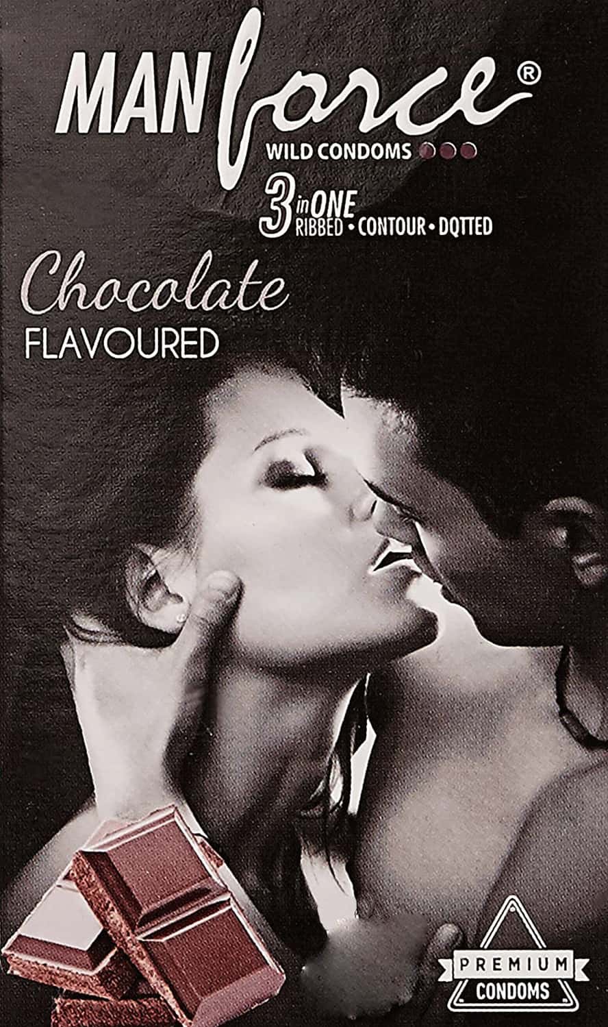Manforce Wild 3 In 1 Chocolate Flavoured Condoms Pack Of 10