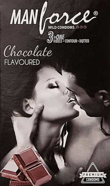 Manforce Wild 3 In 1 Chocolate Flavoured Condoms Pack Of 10