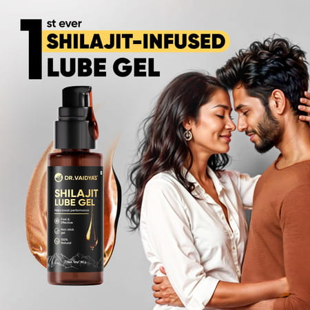 Dr. Vaidyas Shilajit Lube Gel | First Ever Shilajit Infused Lube Gel | 50g Pack Of 1