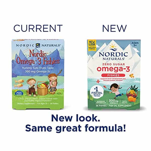 Nordic Naturals Zero Sugar 300 Mg Omega 3 Epa & Dha Fish Oil For Kids Tutti Frutti 36 Gummy