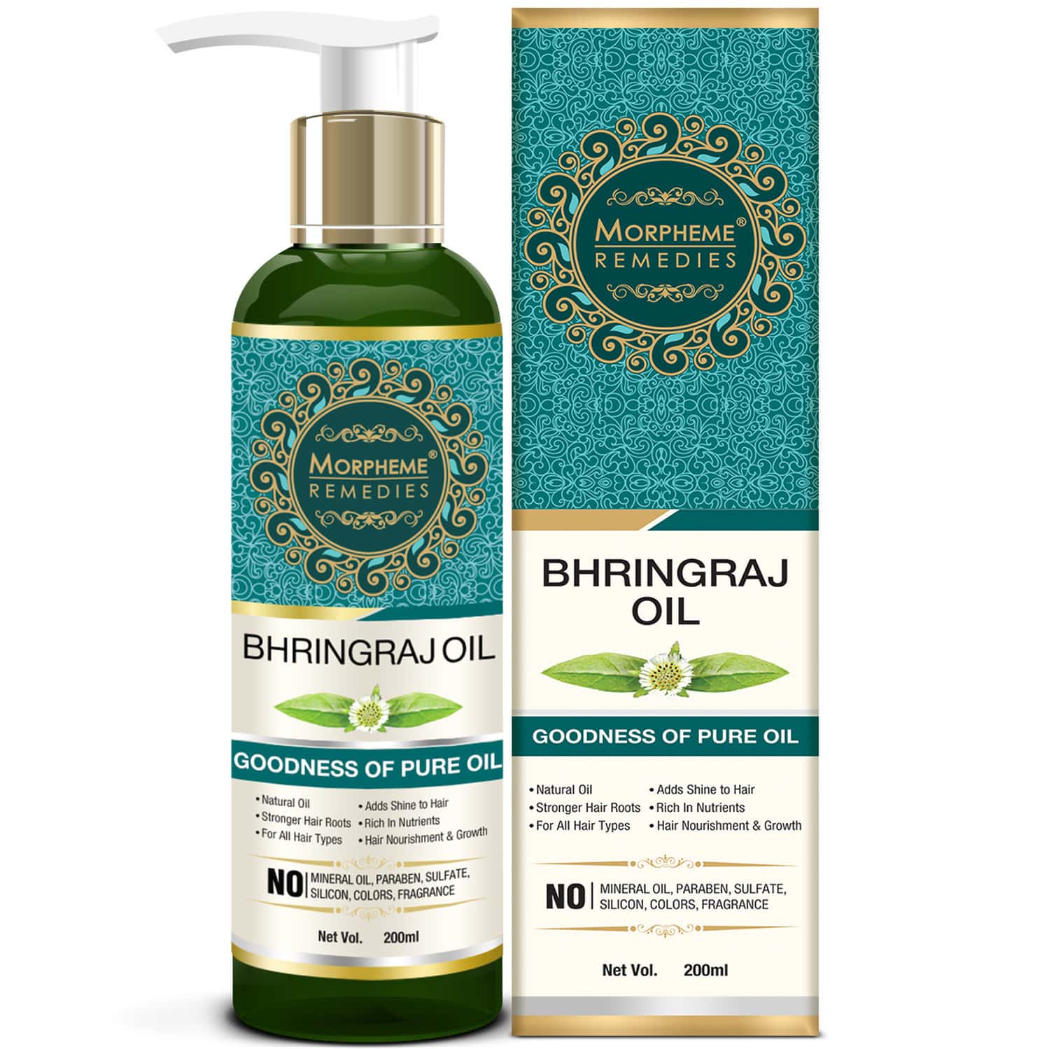 Morpheme Remedies Pure Bhringraj Hair Oil 200ml