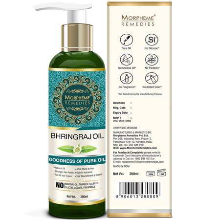 Morpheme Remedies Pure Bhringraj Hair Oil 200ml