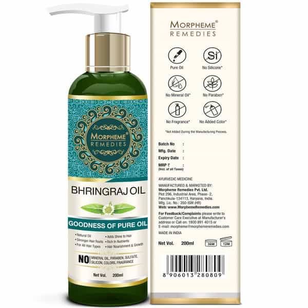 Morpheme Remedies Pure Bhringraj Hair Oil 200Ml