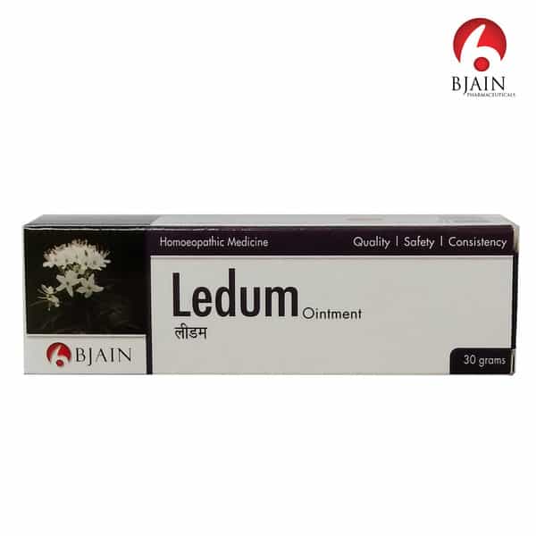 Bjain Ledum Ointment For Insect Bites . Minor Swelling & Skin Irritation - 30Gm