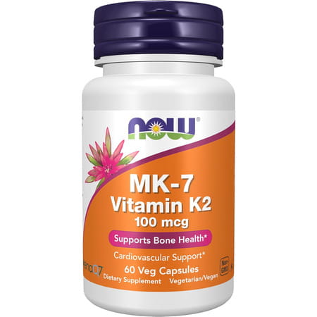 Now Foods | Mk-7 Vitamin K-2 | 100 Mcg | 60 Veg Capsules