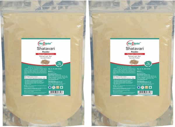 Way2herbal Shatavari Root Powder For Women's Health - 1 Kg (Pack Of 2)