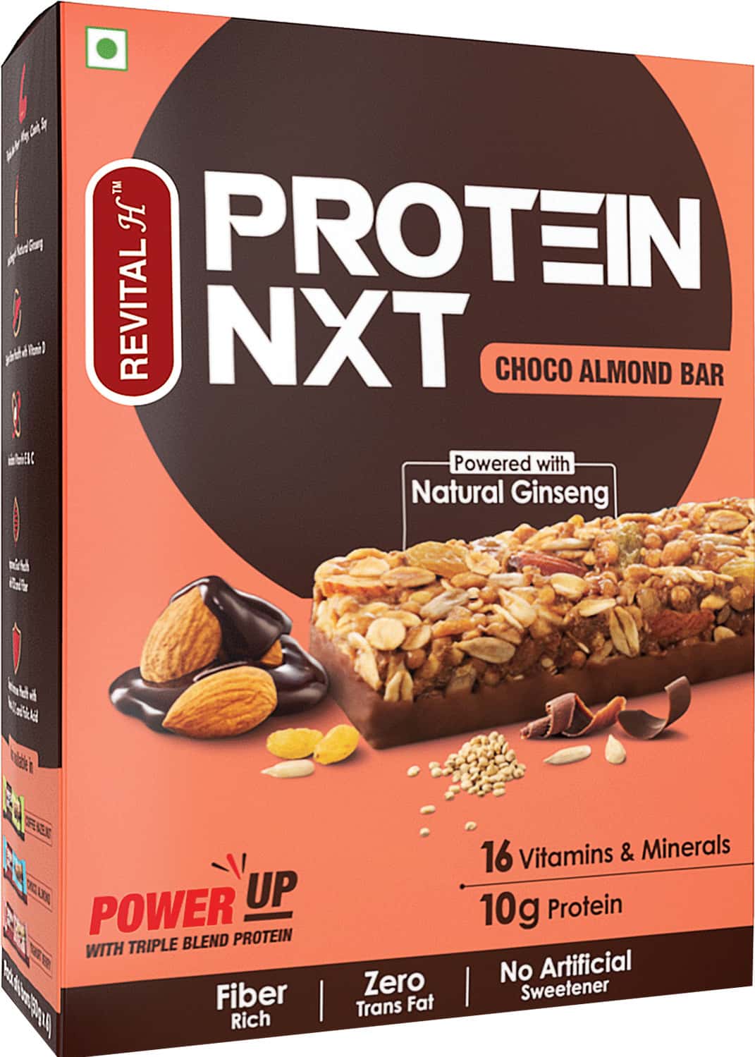 Revital H Protein Nxt 10g Protein Bar Choco Almond - 50g