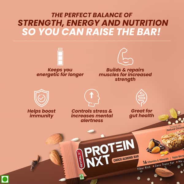 Revital H Protein Nxt 10G Protein Bar Choco Almond - 50G