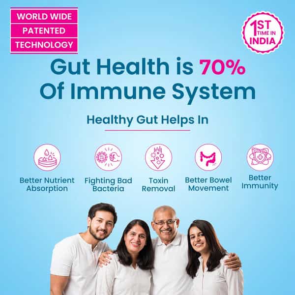 Morepen Intebact Insta 5Bn Cfu |Probiotics Supplement For Gut Health | Vanilla Flavour - 6 Sachets