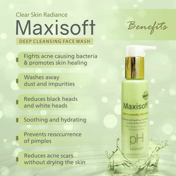Maxisoft Deep Cleansing Face Wash (100 Ml - Pack Of 3)