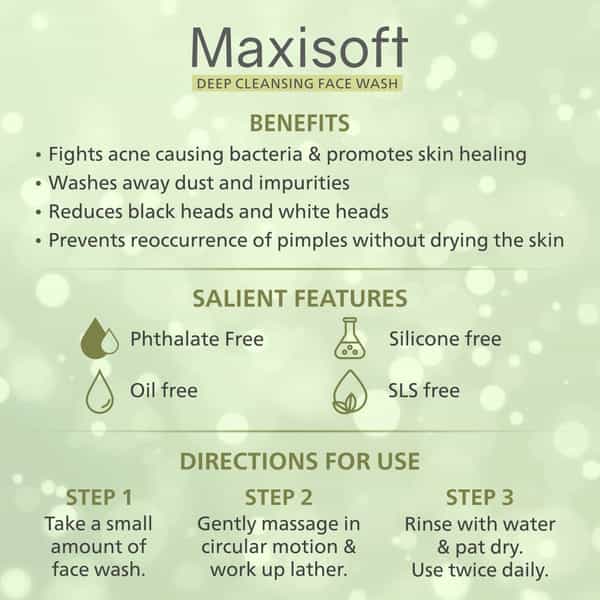 Maxisoft Deep Cleansing Face Wash (100 Ml - Pack Of 3)