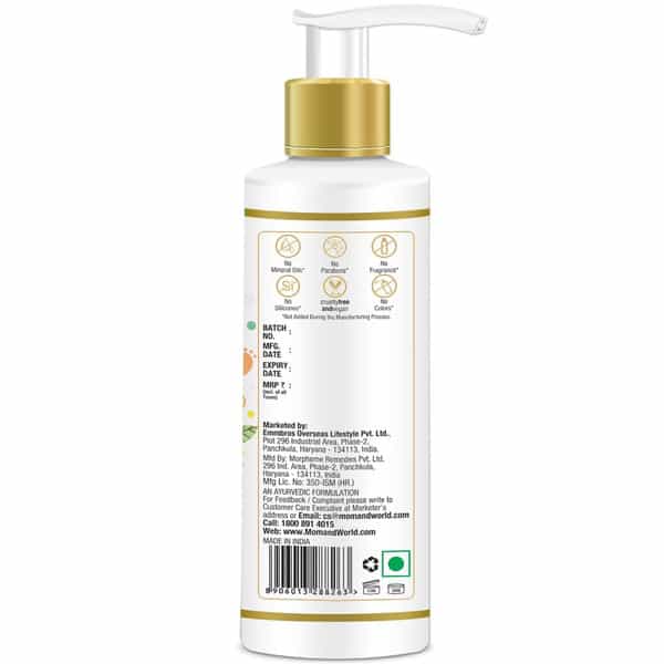 Mom & World Baby Hair Oil With Organic & Coldpressed Natural Oil For Kids 200 Ml