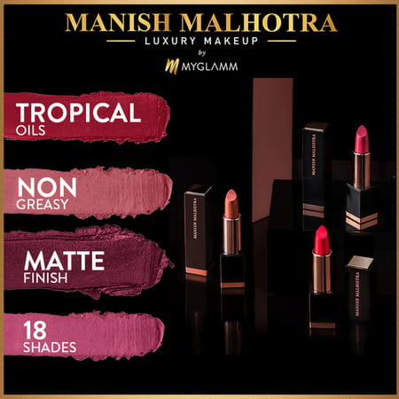 Manish Malhotra Beauty By Myglamm Soft Matte Lipstick-Eternal Rose