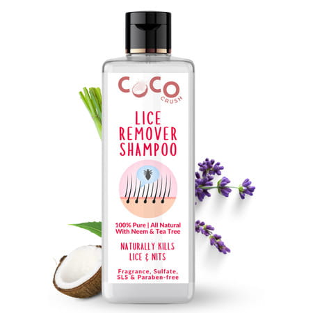 Coco Crush Ayurvedic Anti Lice Shampoo | Kills Lice/Eggs/Nits | 100% Naturally - 200ml