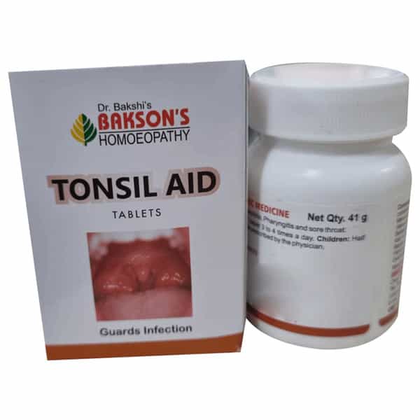Baksons Homoeopathy Tonsil Aid Paediatric Tablet 25 No's