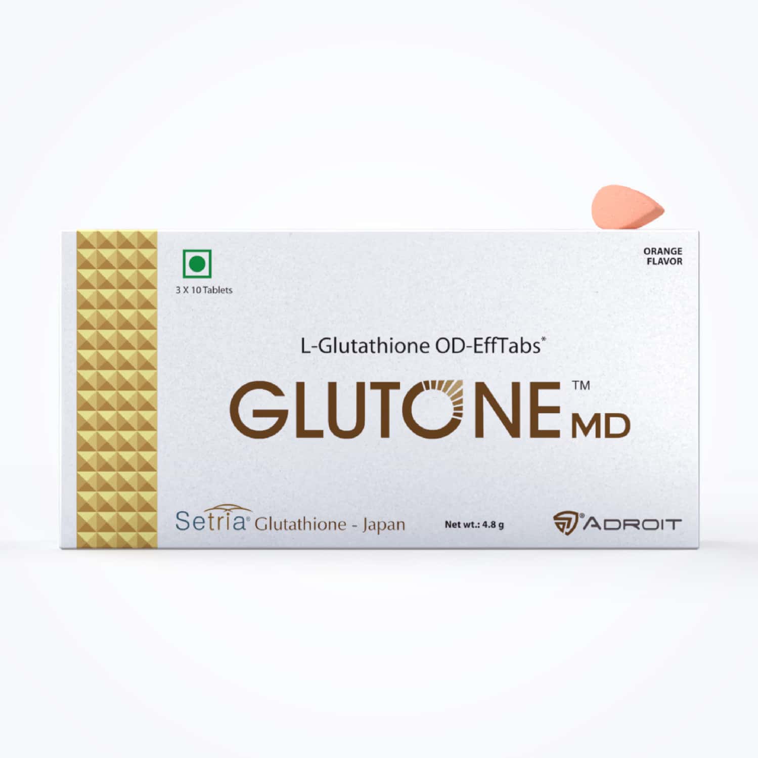 Glutone Md Od-ef Tablets With Setria L-glutathione 100mg For Glow And Even Skin Tone 30 Tablets