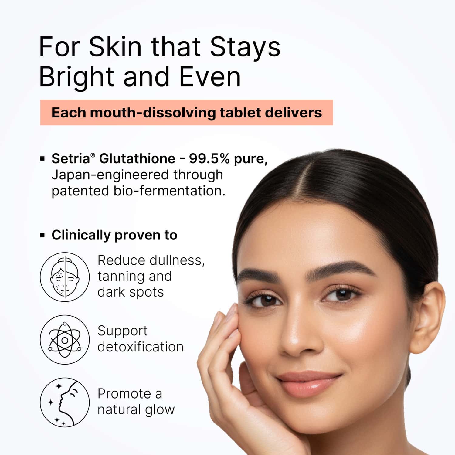 glutathione mouth dissolving tablets Buy GLUTONE MD OD-EF TABLETS WITH SETRIA L-GLUTATHIONE 100MG FOR GLOW AND  EVEN SKIN TONE 30 TABLETS Online & Get Upto 60% OFF at PharmEasy
