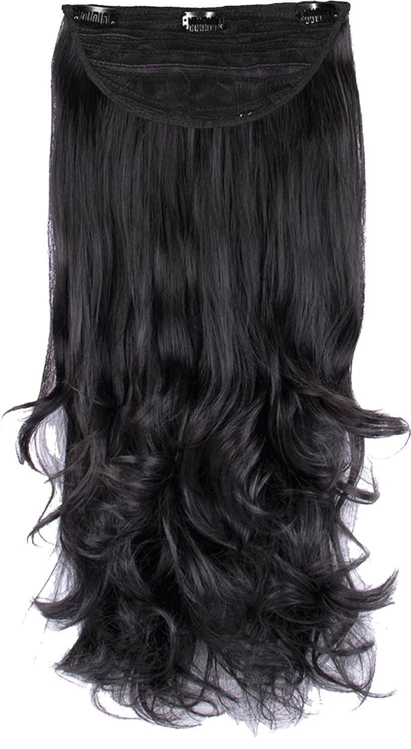 Streak Street Clip-In 24" Out Curl Natural Black Hair Extensions