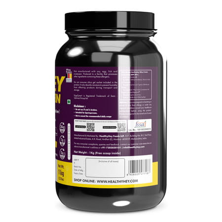 Healthyhey Sports Whey Protein Concentrate - Unflavoured - 1kg
