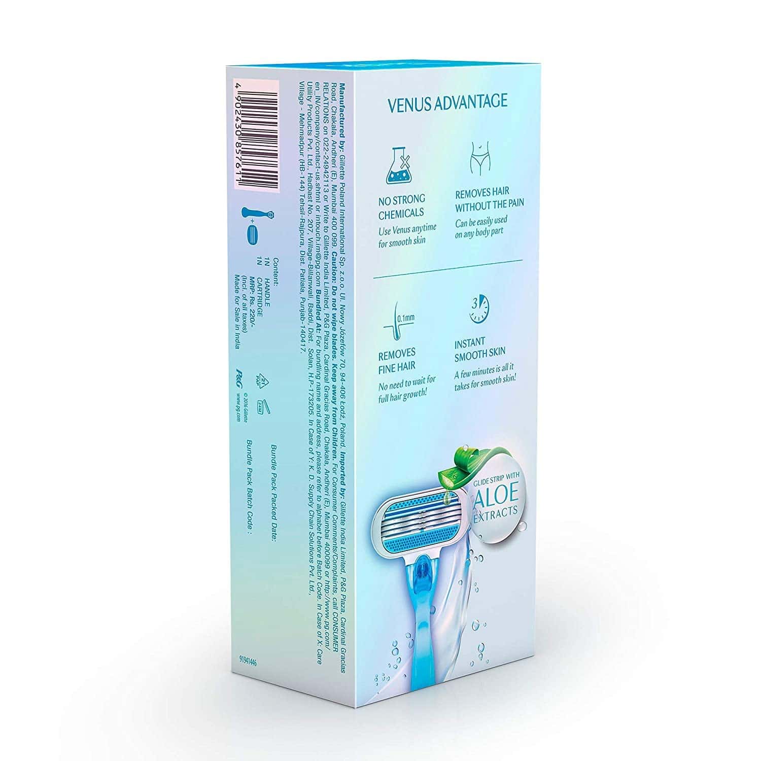 Buy Gillette Venus (Aloe Vera) Hair Removal Razors For Women Online at