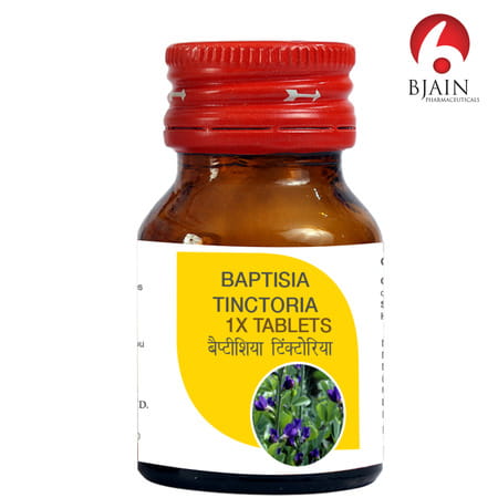 Bjain Baptisia Tinctoria 1 X Tablet For Fever & Immune Health - 25gm