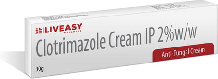 Liveasy Wellness Clotrimazole Cream 30gm