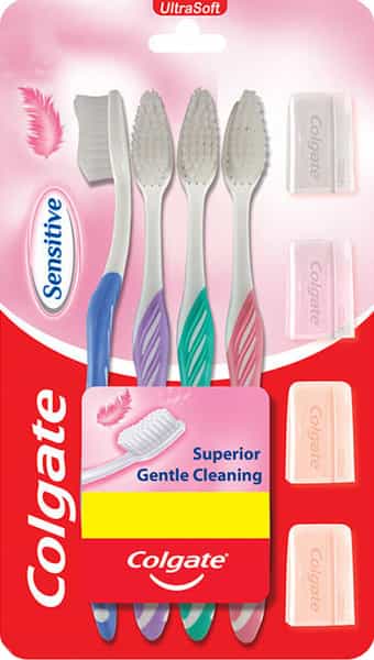 Colgate Sensitive Plus Ultrasoft Toothbrush 4 Pcs