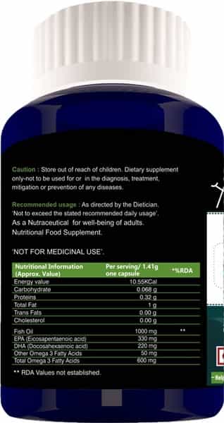 Alvizia 1000Mg Fish Oil Capsules Bottle Of 30