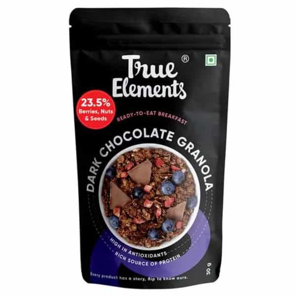 True Elements Dark Chocolate Granola 30 Gms