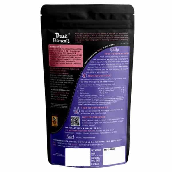 True Elements Dark Chocolate Granola 30 Gms