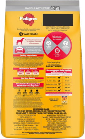 Pedigree Adult Dry Dog Food | Chicken | Egg & Rice | 10 Kg | Contains 37 Essential Nutrients