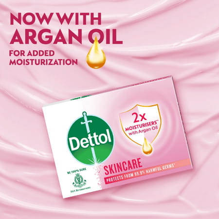 Dettol Skincare Moisturizing Beauty Bathing Soap Bar 125gm Pack Of 4