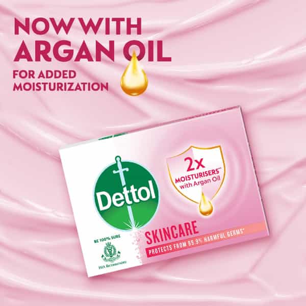 Dettol Skincare Moisturizing Beauty Bathing Soap Bar 125Gm Pack Of 4