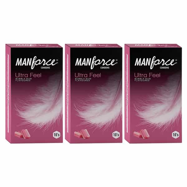 Manforce Bubblegum Ultra Feel Condoms 10 No's (Pack Of 3)