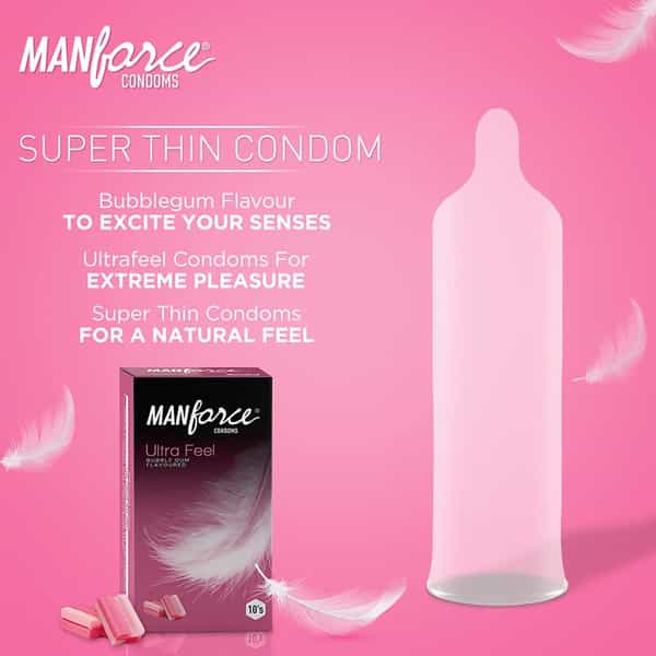 Manforce Bubblegum Ultra Feel Condoms 10 No's (Pack Of 3)