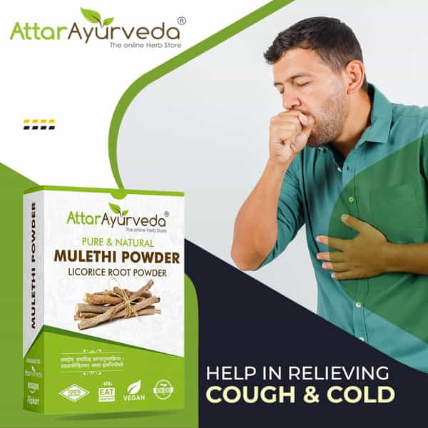 Attar Ayurveda Pure & Natural Mulethi Powder For Skin Whitening (200Gm)