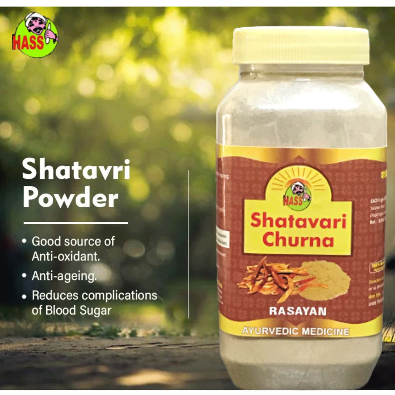 Buy HASS SHATAVARI CHURNA SHATAVARI POWDER FOR HORMONAL IMBALANCE FOR