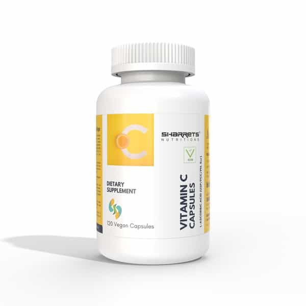 Sharrets Vitamin C Capsules For Skin | Immunity - Usp/Fcc/Ph Eur. - Pack Of 3 | 120 Units Each